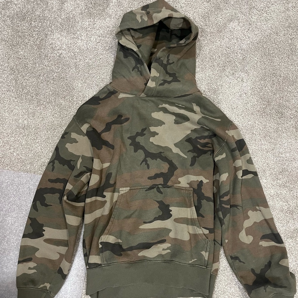 TNA camo fleece hoodie